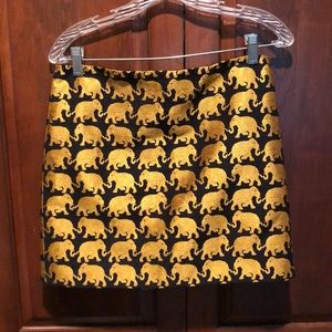 J.Crew Elephant Mini Skirt Size 2